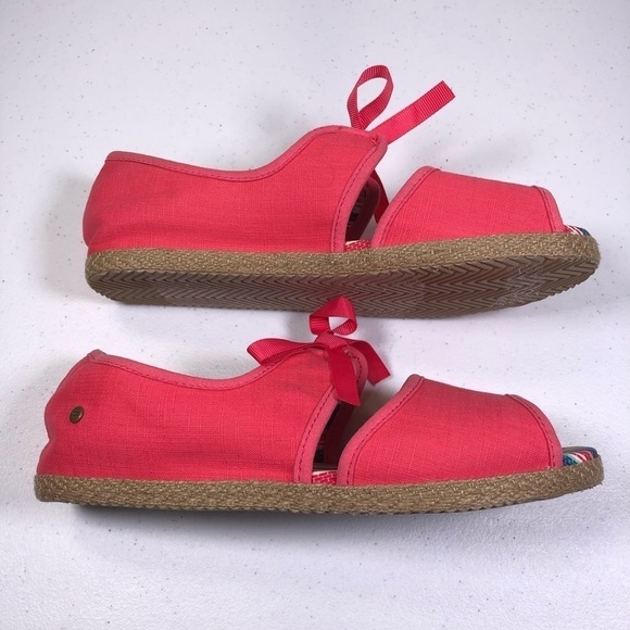 New UGG 1010053K Canvas Espadrilles Slip On Shoes - Picture 2 of 9